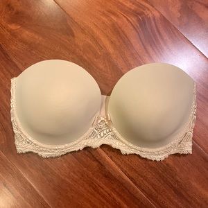NWOT Simone Perele Strapless Bra 30F 30E MISSING STRAPS.
